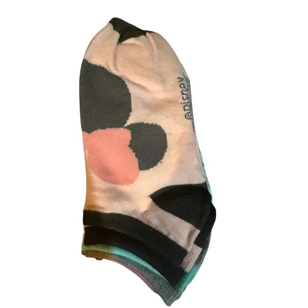 NWT Disney Minnie Mouse 5-Pair No-Show Socks 9-11